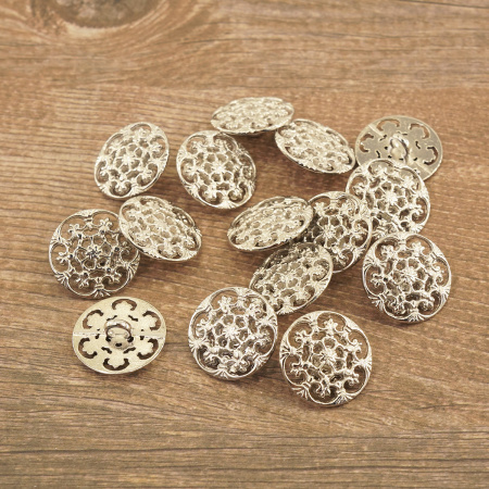 Пуговица DISBOTON, размер 28  цвет  C/NIKEL LUC.FRART.AA0584. Арт 3247628NILUF80D