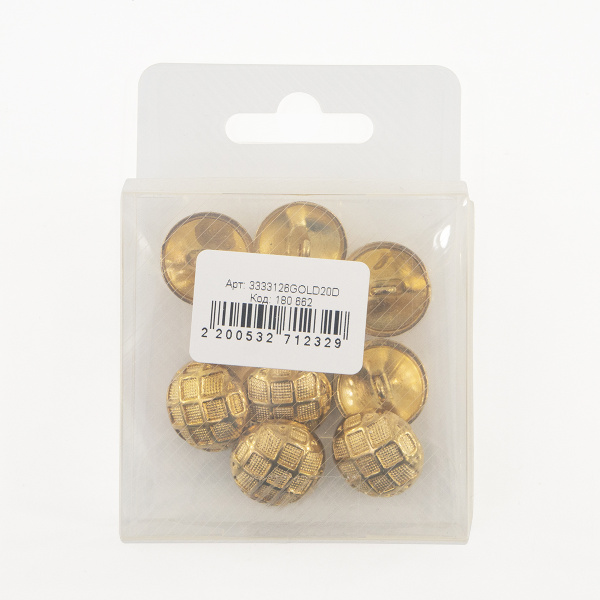 Пуговица DISBOTON, размер 26 цвет  C/GOLD2 D 079. Арт 3333126GOLD20D