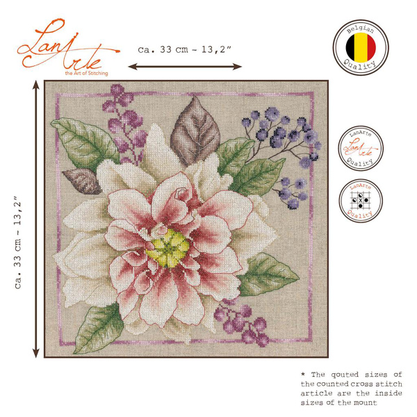 Набор для вышивания "Blooming white" . Арт PN-0199793