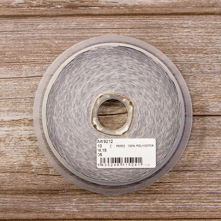 Лента жаккардовая с люрексом SAFISA, 10 мм, 15 м, цвет 05. Арт 9212-10мм-05