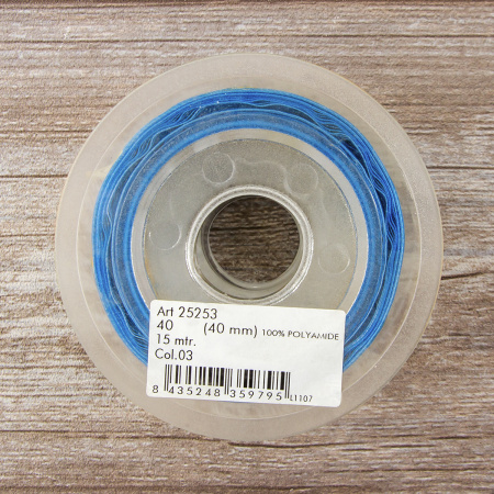 Лента органза с напечатанным рисунком SAFISA, 40 мм, 15 м, цвет 03. Арт 25253-40мм-03           