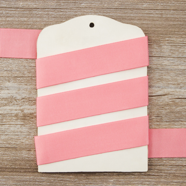 Лента репсовая SAFISA, 25 мм, 25 м, цвет 06 розово-персиковый. Арт 350-25мм-06