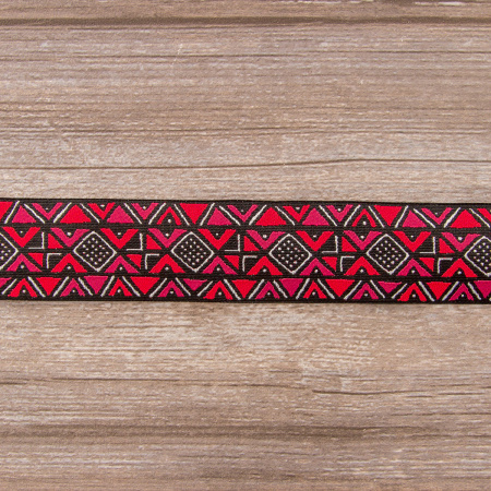 Лента жаккардовая SAFISA, 40 мм, 15 м, цвет 01. Арт 9274-40мм-01