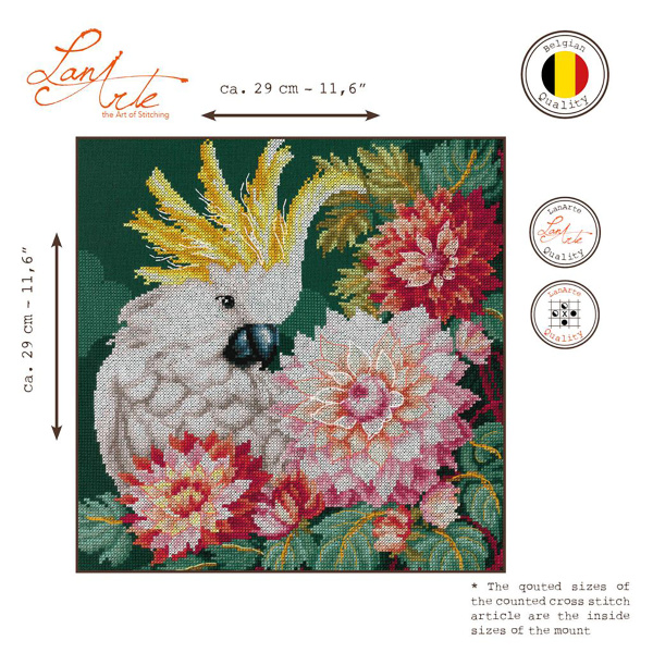 Набор для вышивания "Cockatoo's dahlias" . Арт PN-0207167