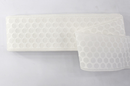 Шитье-вышивка на батисте, прошва, 95 мм, цвет белый. Арт 37195/B