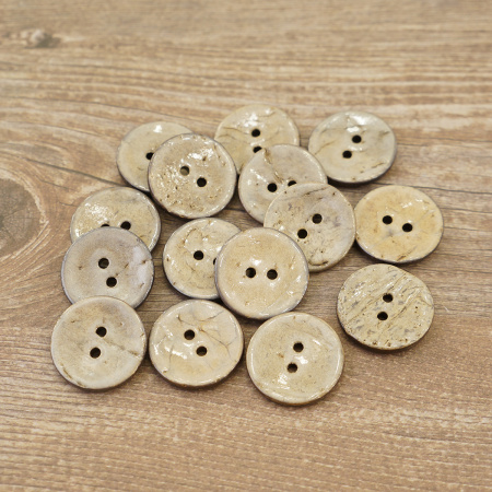 Пуговицы CONCEPT, размер 32, кокос, цвет COL.NAT натуральный. Арт 1919H-032-COL.NAT