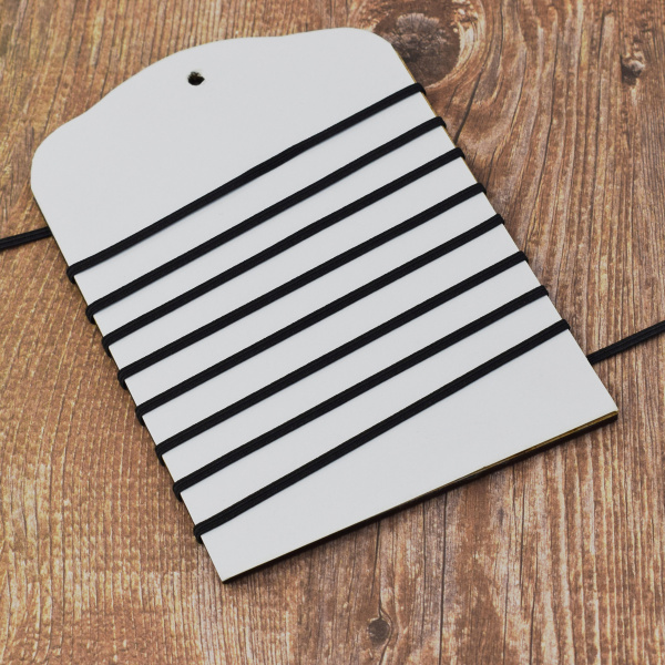 Резинка продежка, 2,6 мм, цвет черный. Арт 851113004P7001          