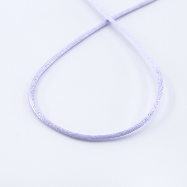 Шнур атласный SAFISA 2 мм, 25 м, цвет 08, сиреневый. Арт 462-08                  