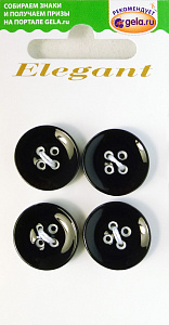 Пуговицы ELEGANT. Арт 14755-18-WHITE/4