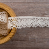 Мерсеризованное хлопковое кружево, 20 мм, шампань. Арт 2104/72
