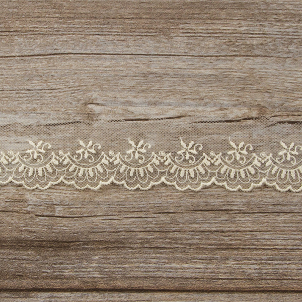 Кружево-вышивка на тюле, 25 мм. Арт 42181/58