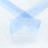 Лента органза SAFISA мини-рулон, 39 мм, 2 м, цвет 04, голубой-светлый. Арт P00520-39мм-04          