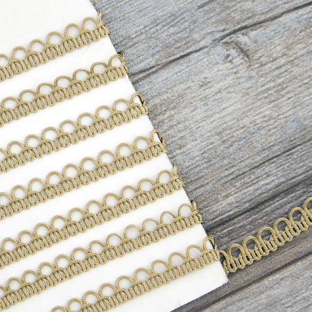 Тесьма PEGA тип отделочная, цвет бежевый, 10 мм. Арт 844150010A1903          