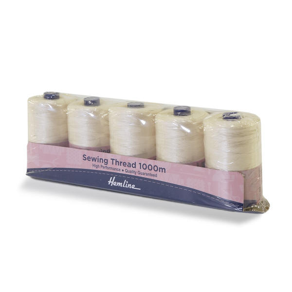 Нить универсальная  Hemline для шитья, 1000 м. Арт N4124.590
