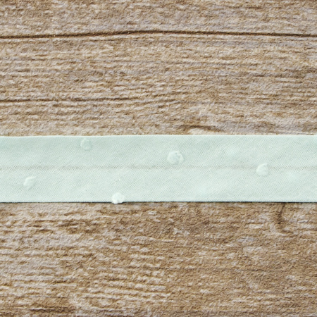 Косая бейка хлопок, 20 мм, 20 м, цвет 53, цвет ментоловый. Арт 6552-20мм-53