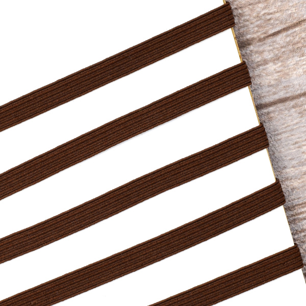 Резинка 6,6 мм, цвет коричневый. Арт 851113010L7904