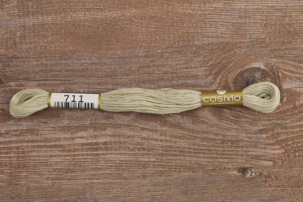Мулине COSMO однотонный цвет  711       . Арт 25-6/711       