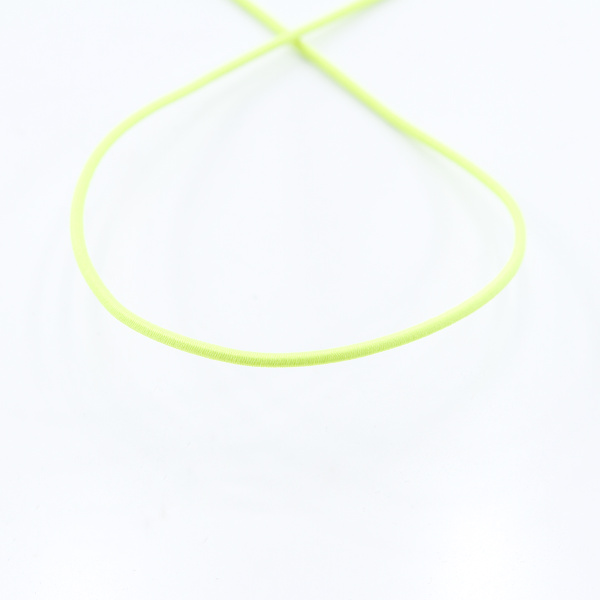 Резинка шляпная SAFISA, 1,5 мм, 25 м, цвет 201 неоновый желтый. Арт 4730-1,5мм-201