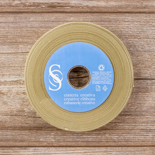 Косая бейка хлопок/полиэстер, 20 мм, 20 м, цвет 21, Персиковый айвори. Арт 6470-20мм-21