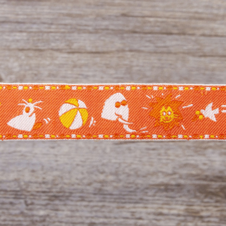 Лента жаккард SAFISA, 20 мм, 15 м, цвет 04. Арт 9108-20мм-04             