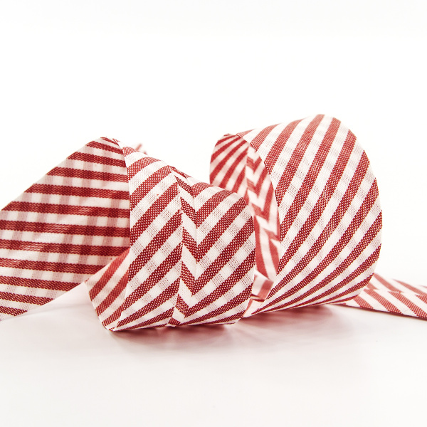 Косая бейка с рисунком SAFISA, арт.6282, 30 мм, 25 м, цвет 14. Арт 6282-30мм-14