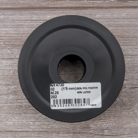 Резинка шляпная SAFISA, 1,5 мм, 25 м, цвет 202 неоновый оранжевый. Арт 4730-1,5мм-202