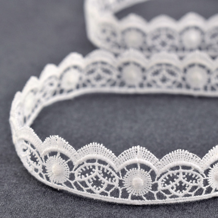 Гипюр, 21 мм, цвет белый. Арт K053/01