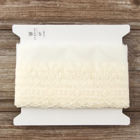 Кружево-вышивка на тюле, 50 мм. Арт 42238/58