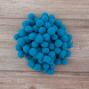 Помпоны декоративные, россыпь, диаметр 20 мм, 100 шт, цвет бирюзовый. Арт P-1- col.517