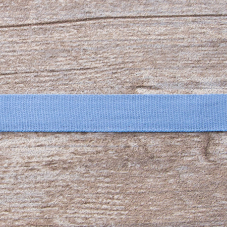 Тесьма киперная хлопковая на блистере SAFISA, 14 мм, 2,5 м , цвет 04, голубой светлый. Арт P00260C-14мм-04         