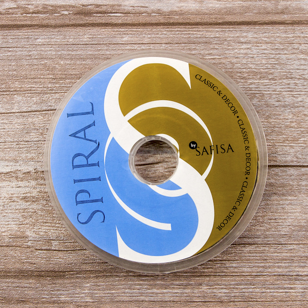 Лента жаккардовая с люрексом SAFISA, 10 мм, 15 м, цвет 01. Арт 9212-10мм-01