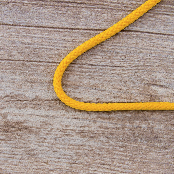 Шнур плетеный SPIRAL ( SAFISA), 4 мм, 25 м, цвет желтый. Арт 25281-4-32