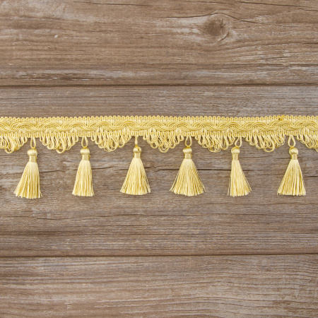 Тесьма с кисточками декоративная PASSAN цвет медовый. Арт BPK - 019-col.PE - 5