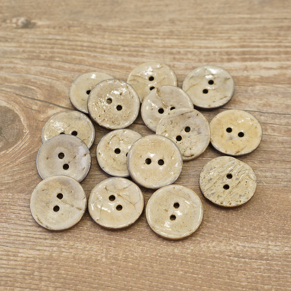 Пуговицы CONCEPT, размер 32, кокос, цвет COL.NAT натуральный. Арт 1919H-032-COL.NAT