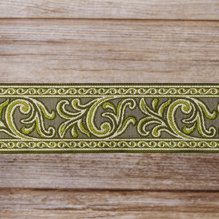 Лента жаккард SAFISA, 50 мм, 15 м, цвет 3. Арт 9079-50мм-3             