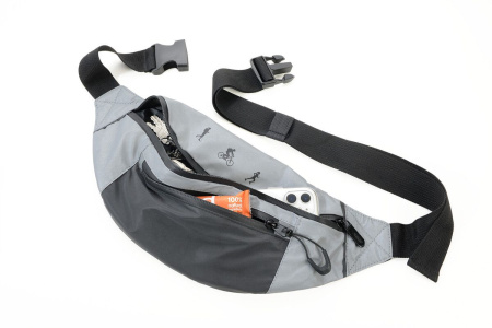 Сумка поясная, светоотражающая TROIKA. Арт BLB03/GY