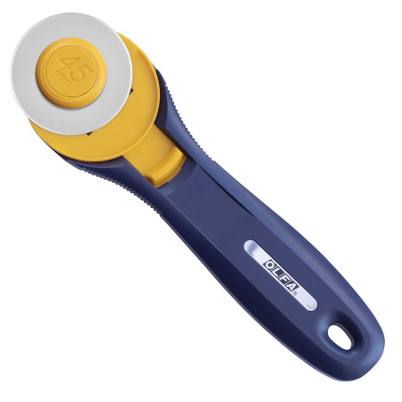 Дисковый нож с удобным хватом, диаметр 45 мм, темно-синий. Арт RTY-2C/NBL