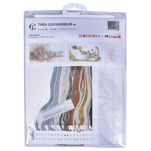 Набор для вышивания "Чайка", канва лён 32 ct. Арт 1062                    