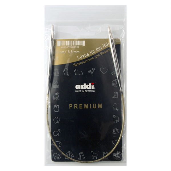 Спицы, круговые, супергладкие, addiClassic №6.5, 40 см. Арт 105-7/6.5-40