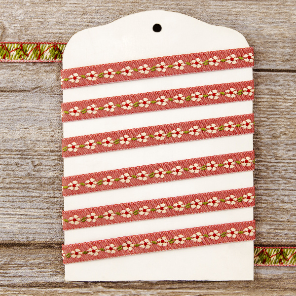 Лента жаккард SAFISA, 10 мм, 15 м, цвет 02. Арт 9160-10мм-02