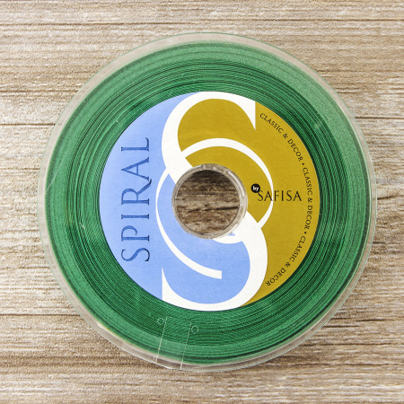 Косая бейка хлопок/полиэстер 20 мм, 25 м, цвет 25, зеленый. Арт 6120-20мм-25            