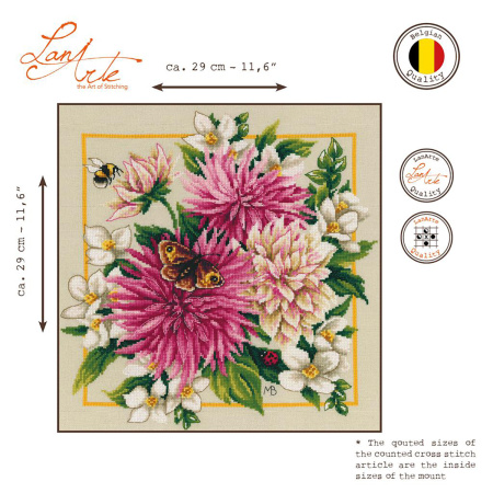 Набор для вышивания "Pink silk dahlia" . Арт PN-0207467