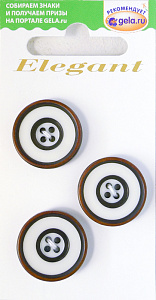 Пуговицы ELEGANT. Арт 14985-20-BLACK/3