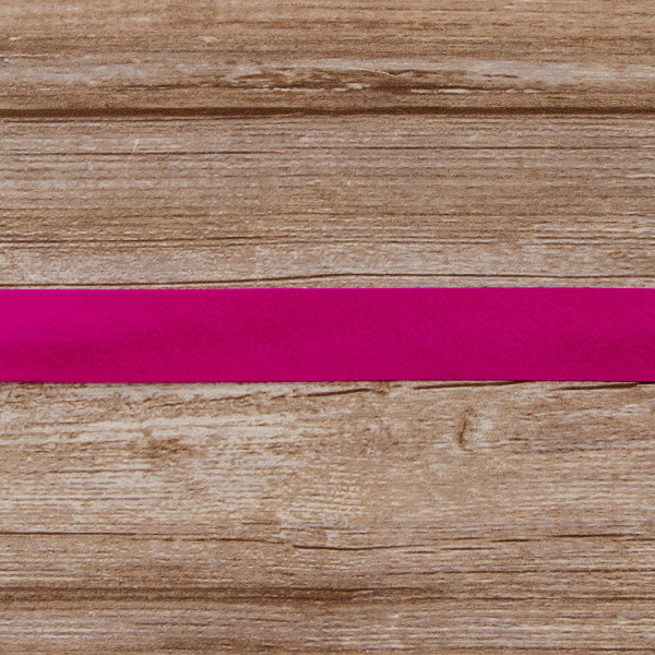 Косая бейка атласная 30 мм, 25 м, цвет 82, пурпурный. Арт 6260-30мм-82            