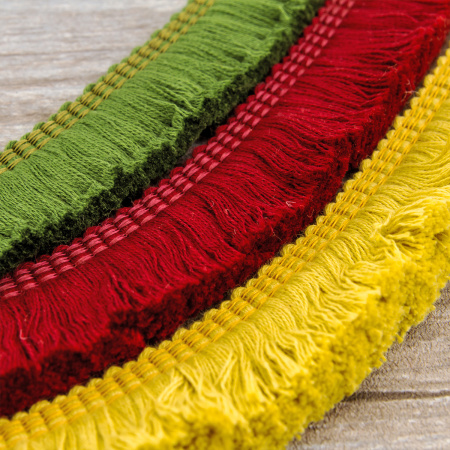 Бахрома декоративная, 30 мм, цвет бордовый. Арт BT - 30c - col.B-8