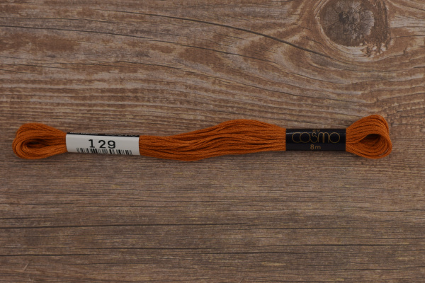 Мулине COSMO однотонный цвет  129       . Арт 25-6/129       