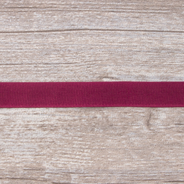 Лента репсовая SAFISA мини-рулон, 15 мм, 3,5 м, цвет 30, бордо. Арт P00350W-15мм-30         