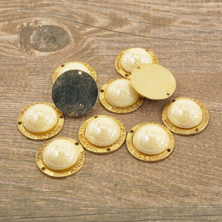 Пуговица DISBOTON, размер 40 цвет C/GOLD1 D 079. Арт 3329540GOLD10D