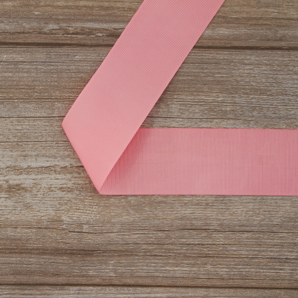 Лента репсовая SAFISA, 50 мм, 25 м, цвет 06 розово-персиковый. Арт 350-50мм-06