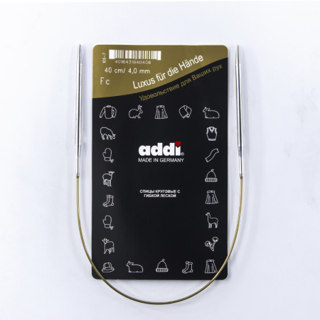 Спицы, круговые, супергладкие, addiClassic №4, 40 см. Арт 105-7/4-40